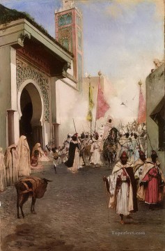 Entrance of Mohammed II into Constantinople Jean Joseph Benjamin Constant Araber Oil Paintings
